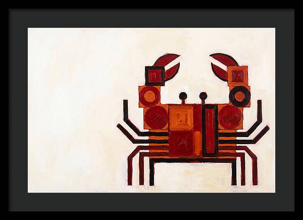 Crab In Minimalist Style