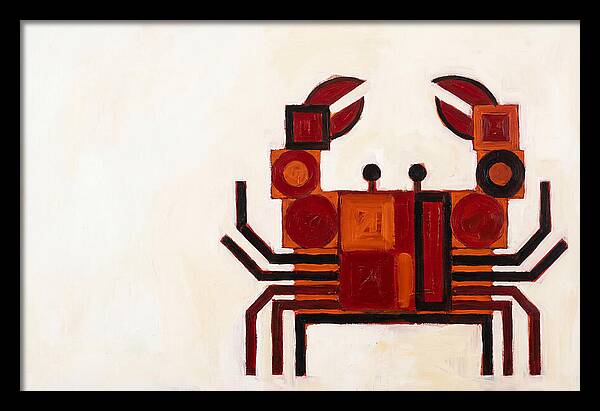 Crab In Minimalist Style