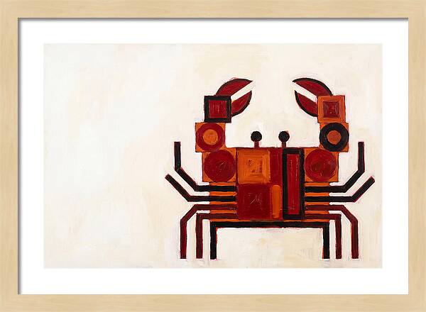 Crab In Minimalist Style