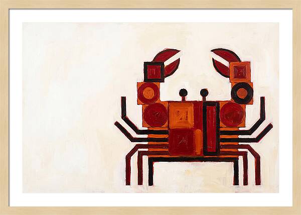 Crab In Minimalist Style