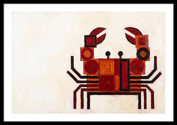 Crab In Minimalist Style