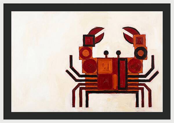 Crab In Minimalist Style