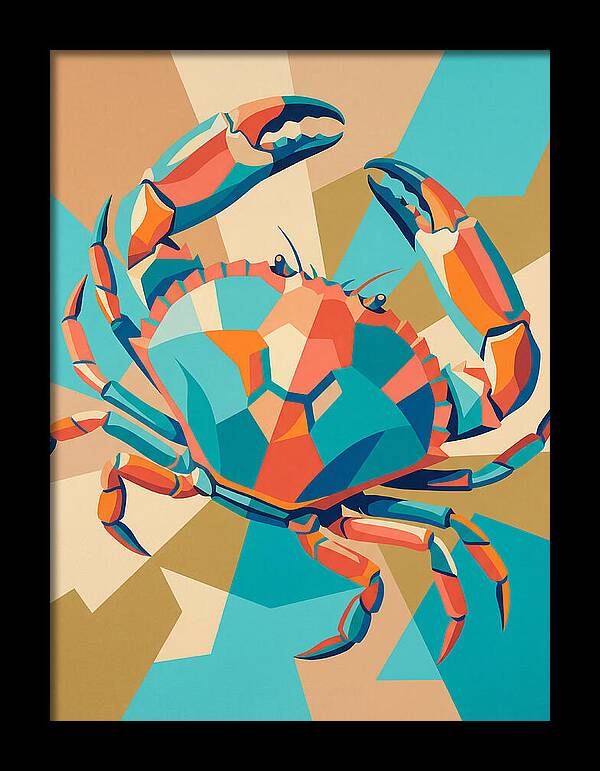 Crab In Vibrant Colors