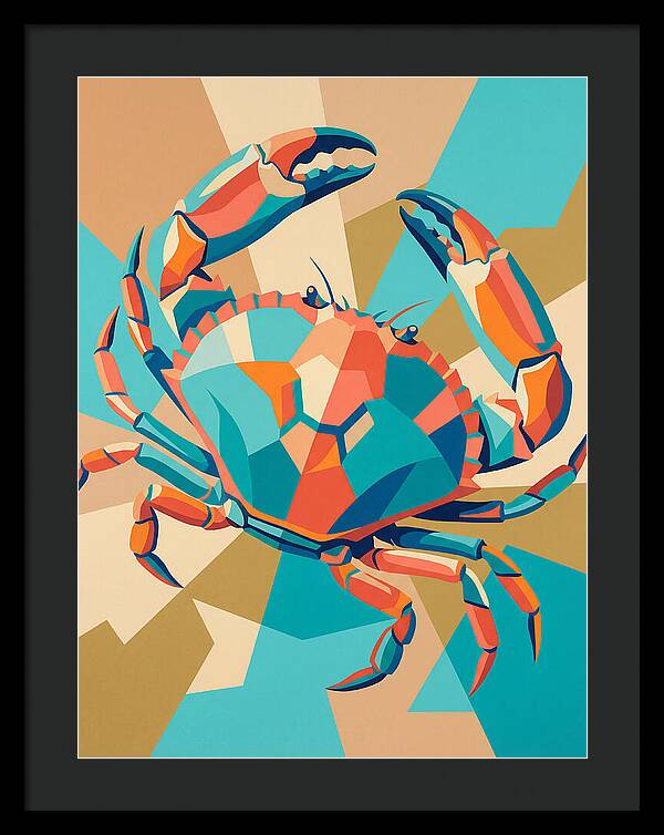Crab In Vibrant Colors