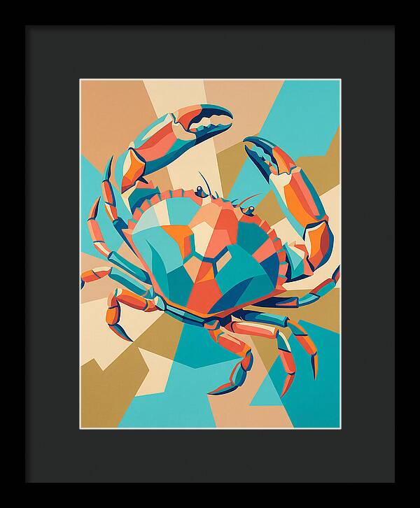 Crab In Vibrant Colors