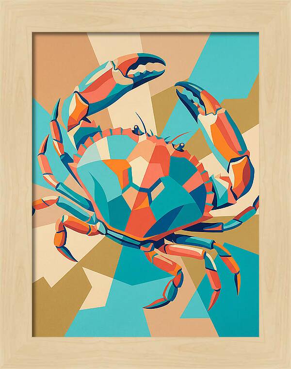 Crab In Vibrant Colors