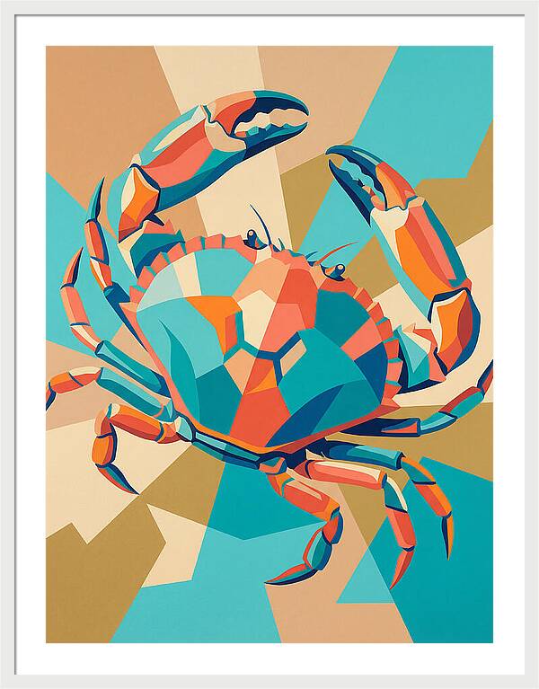 Crab In Vibrant Colors