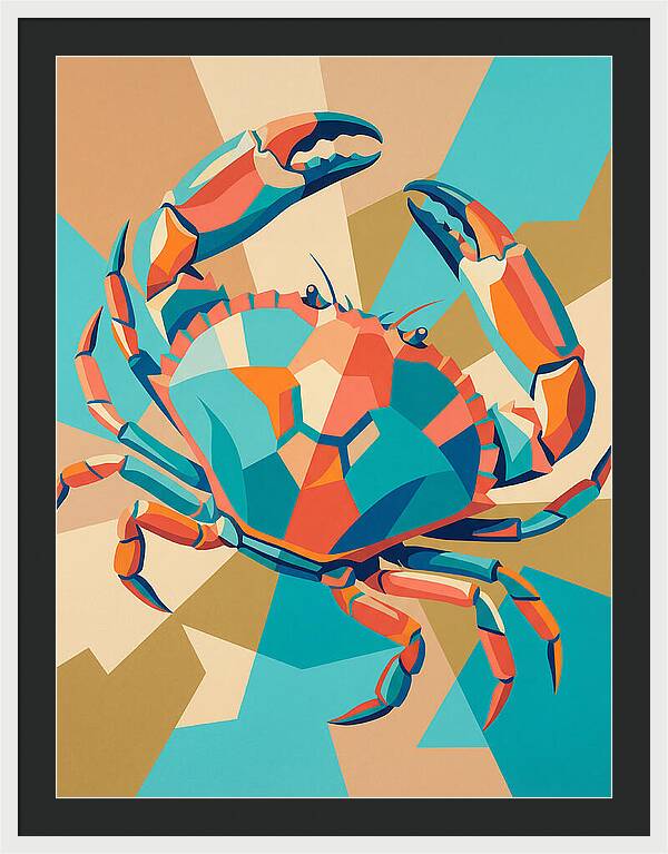 Crab In Vibrant Colors