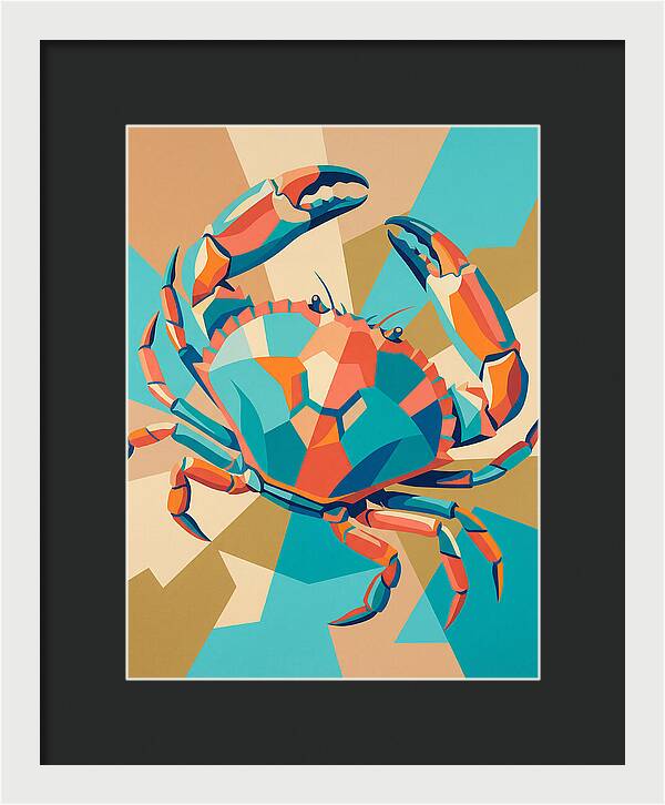 Crab In Vibrant Colors
