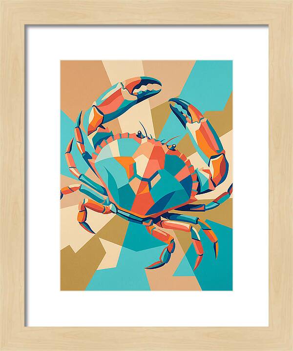 Crab In Vibrant Colors
