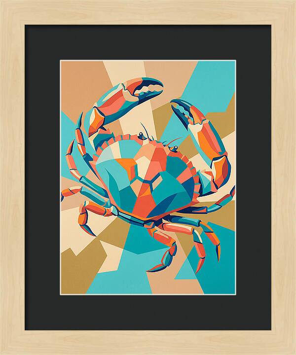 Crab In Vibrant Colors