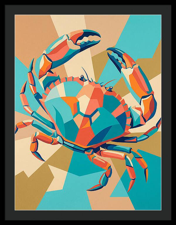 Crab In Vibrant Colors