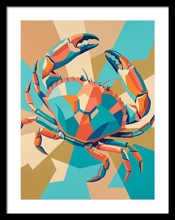 Crab In Vibrant Colors