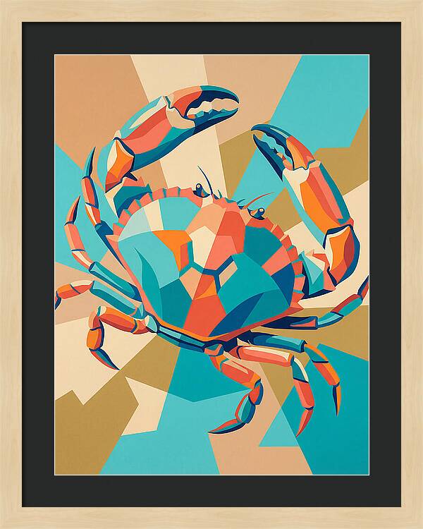 Crab In Vibrant Colors