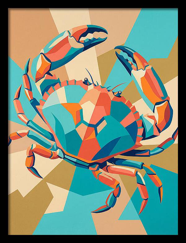 Crab In Vibrant Colors