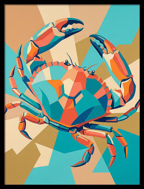 Crab In Vibrant Colors