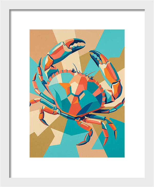 Crab In Vibrant Colors