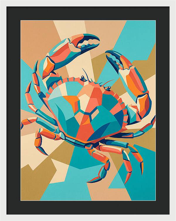 Crab In Vibrant Colors