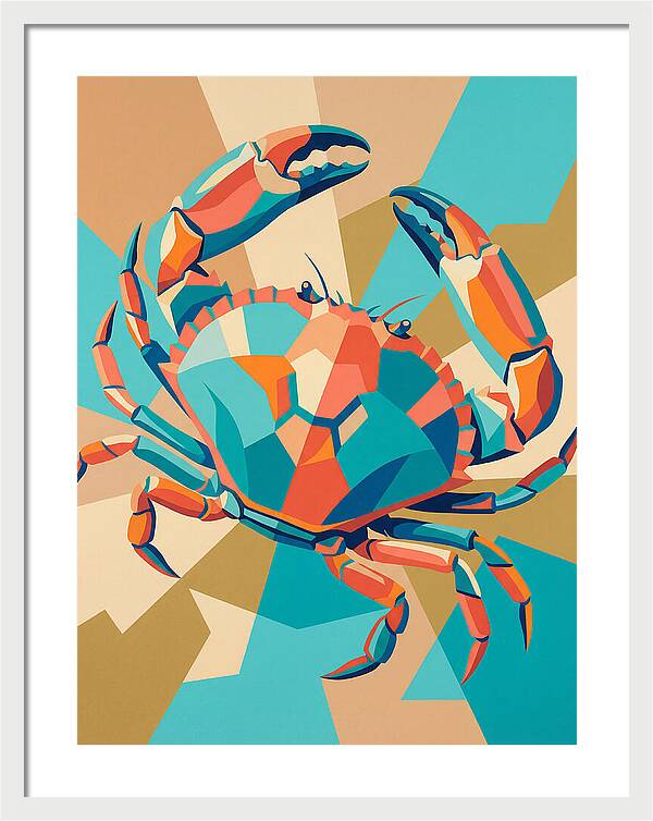 Crab In Vibrant Colors