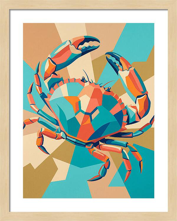 Crab In Vibrant Colors