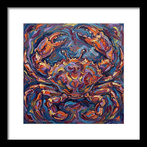 Crab In Vibrant Expressionism