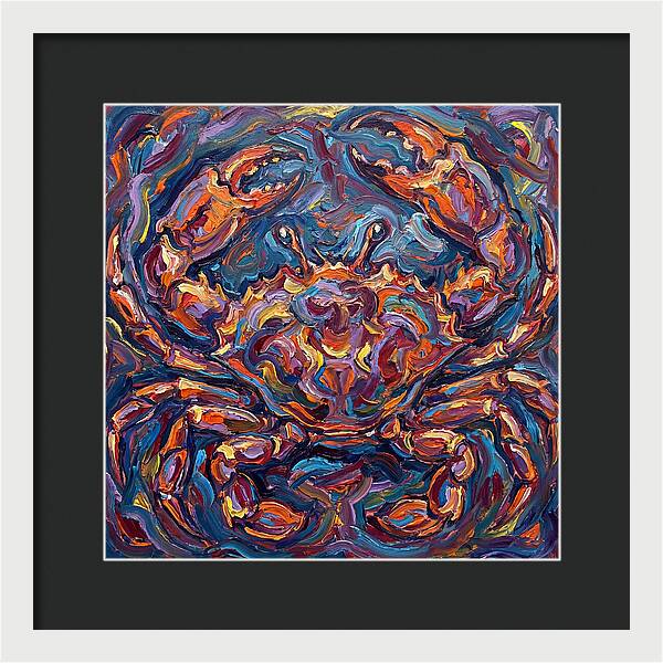 Crab In Vibrant Expressionism