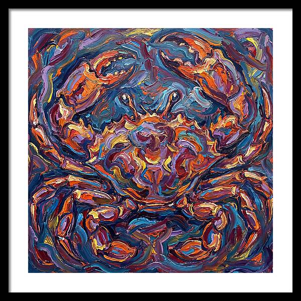 Crab In Vibrant Expressionism