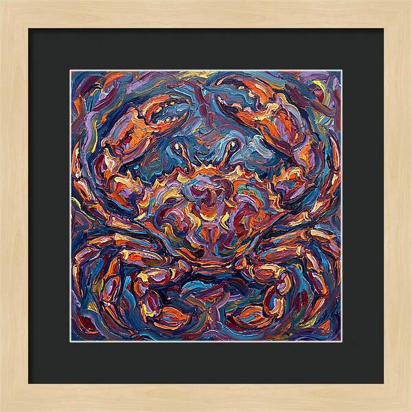 Crab In Vibrant Expressionism