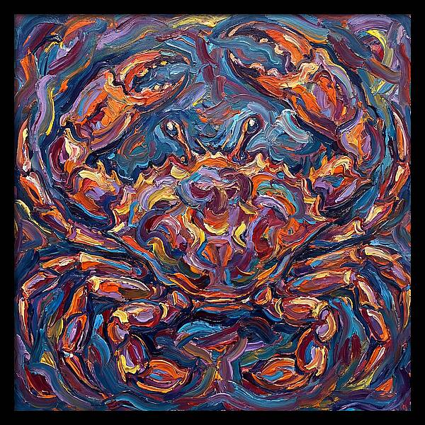Crab In Vibrant Expressionism