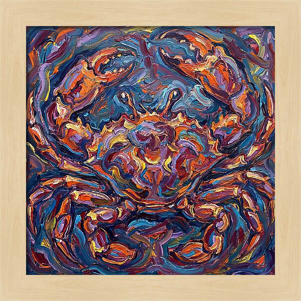 Crab In Vibrant Expressionism