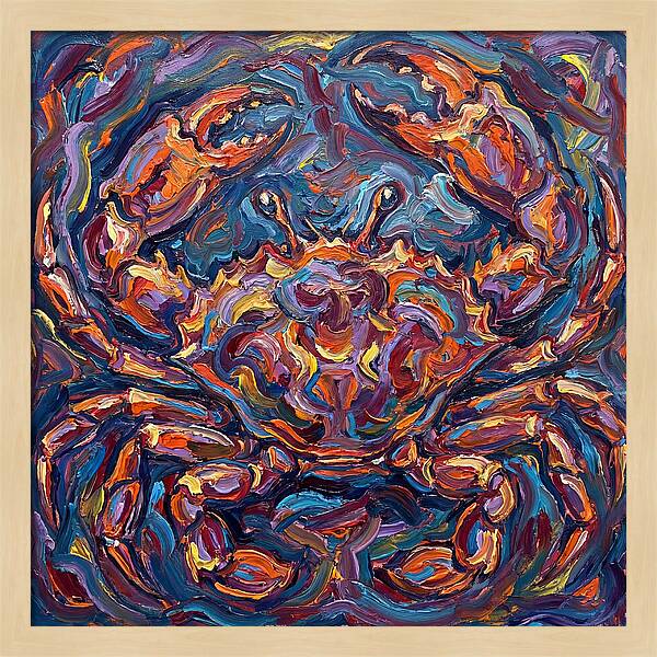 Crab In Vibrant Expressionism