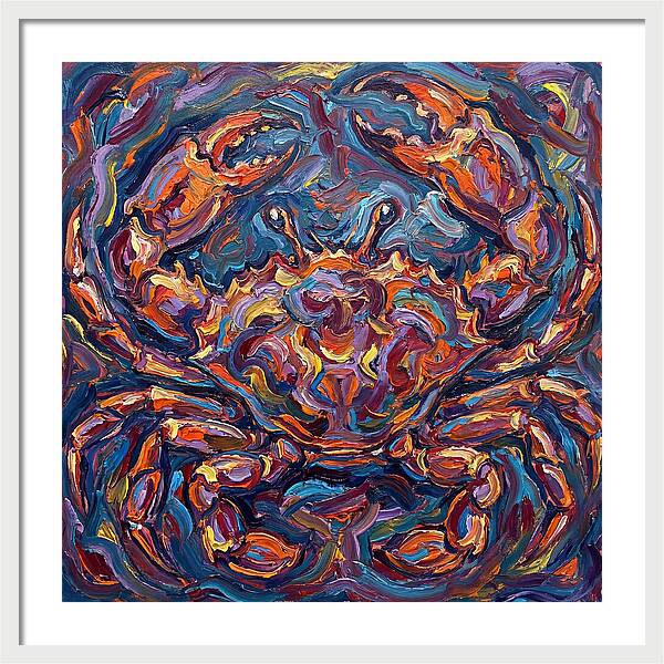 Crab In Vibrant Expressionism