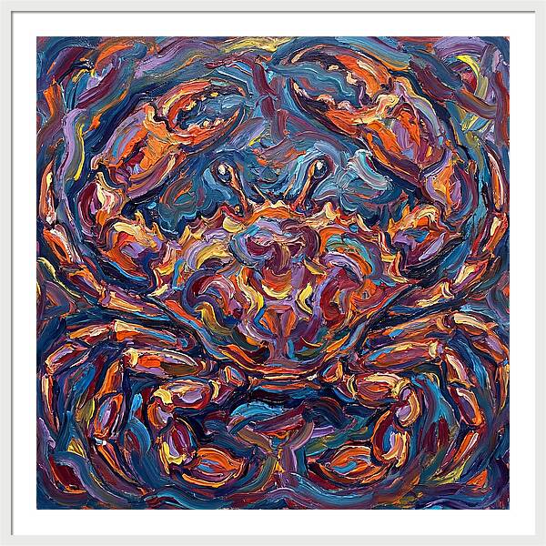 Crab In Vibrant Expressionism