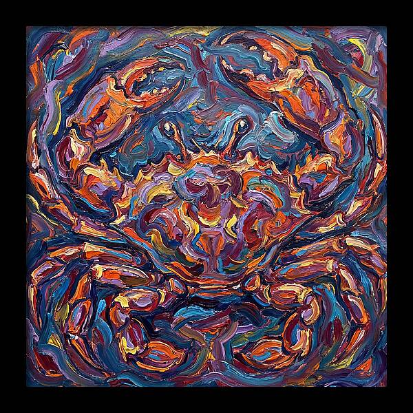Crab In Vibrant Expressionism
