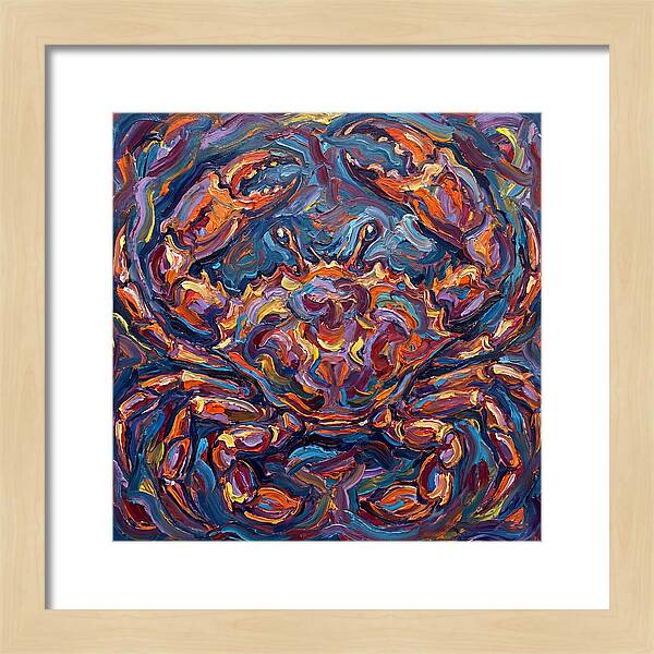 Crab In Vibrant Expressionism