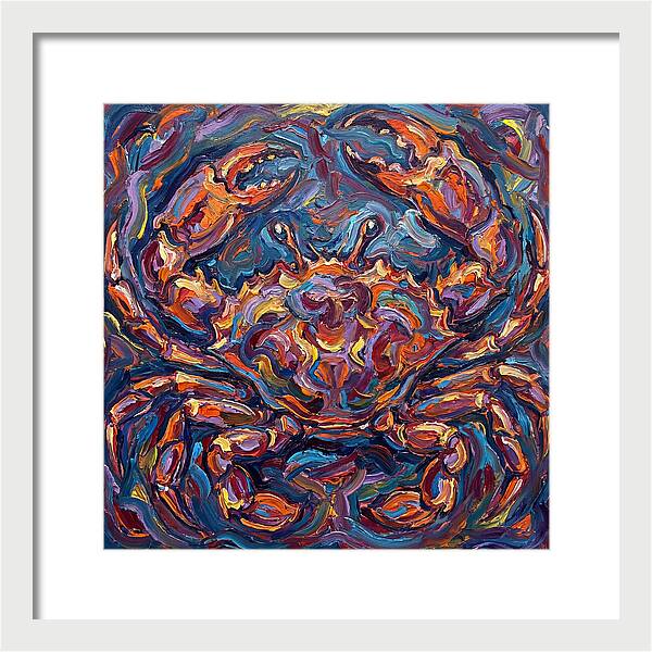 Crab In Vibrant Expressionism