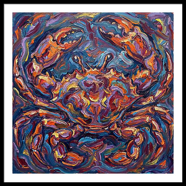 Crab In Vibrant Expressionism