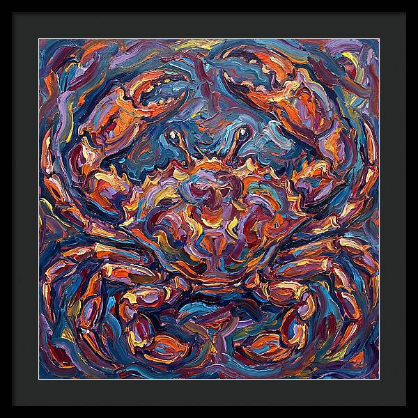 Crab In Vibrant Expressionism