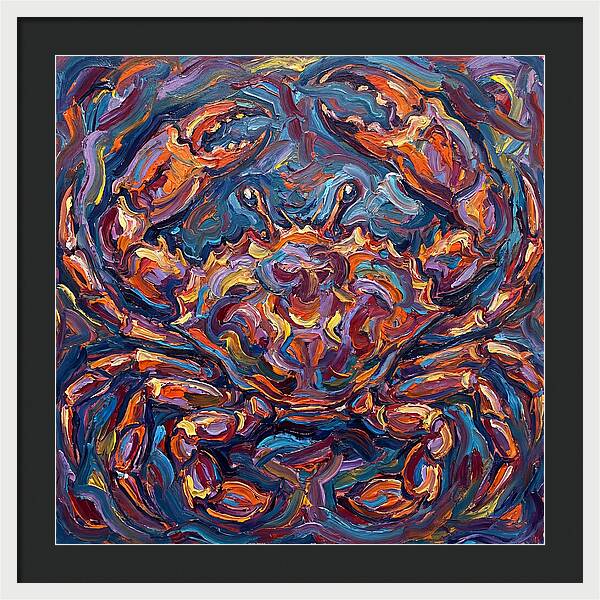 Crab In Vibrant Expressionism