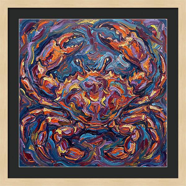 Crab In Vibrant Expressionism