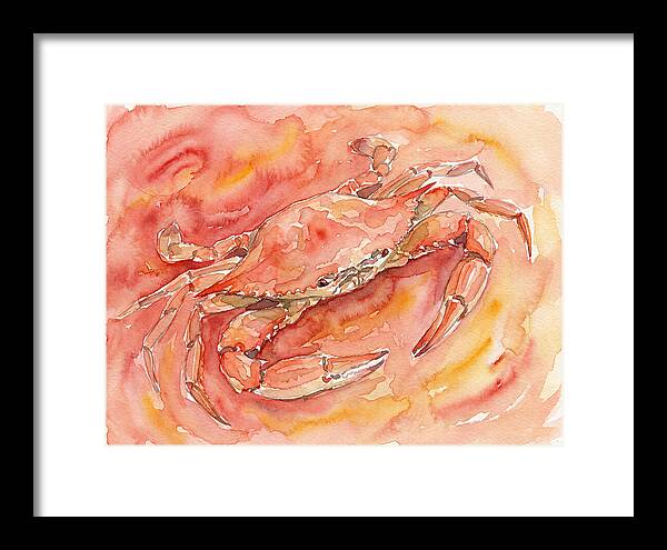 Crab In Watercolor Hues