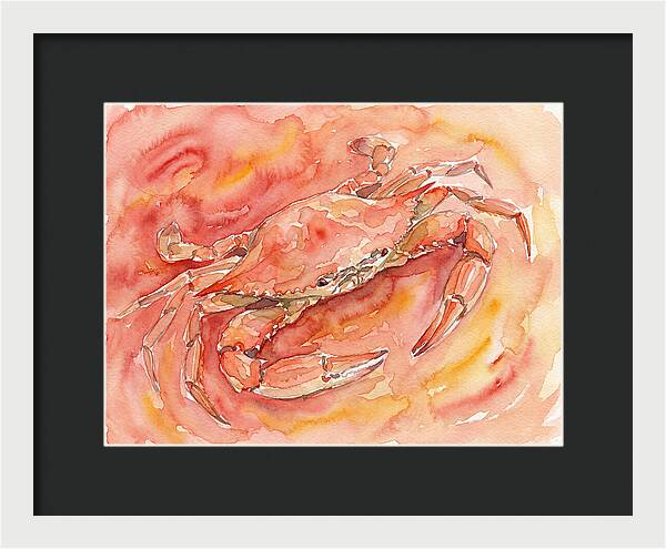 Crab In Watercolor Hues