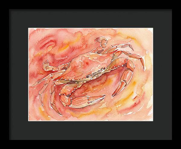 Crab In Watercolor Hues