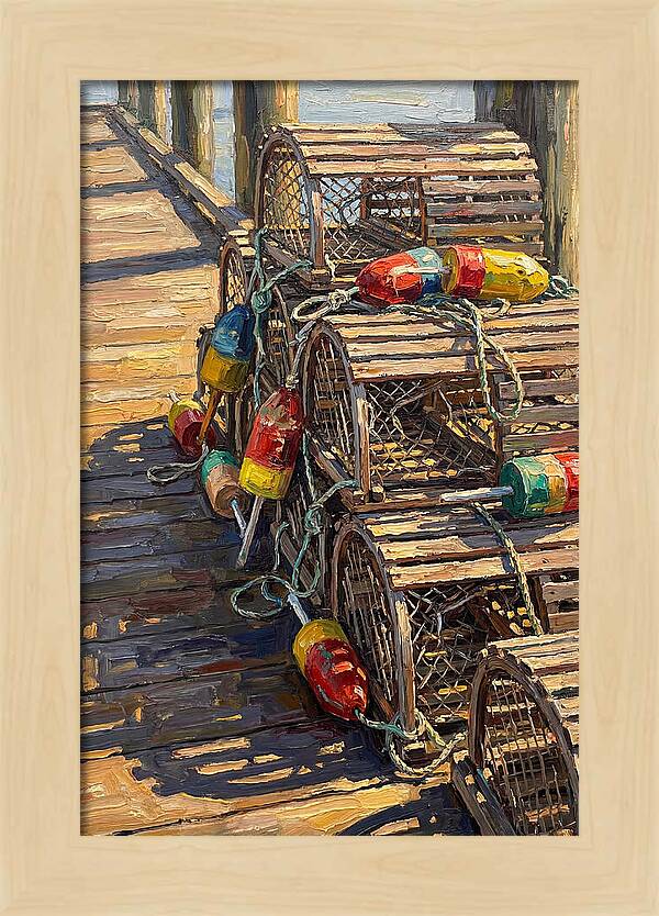 Crab Traps On The Pier