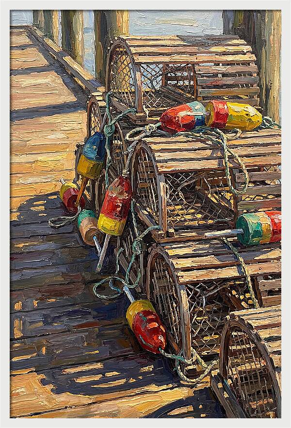 Crab Traps On The Pier