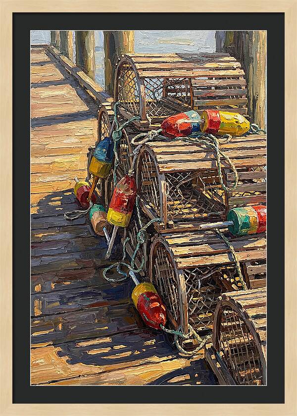 Crab Traps On The Pier