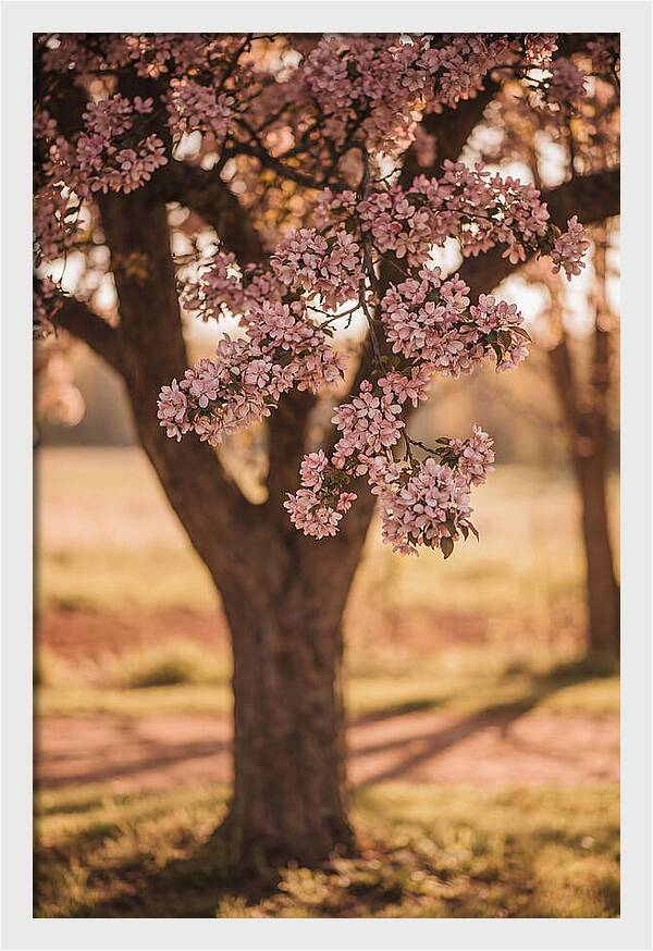 Crabapple Tree In Bloom