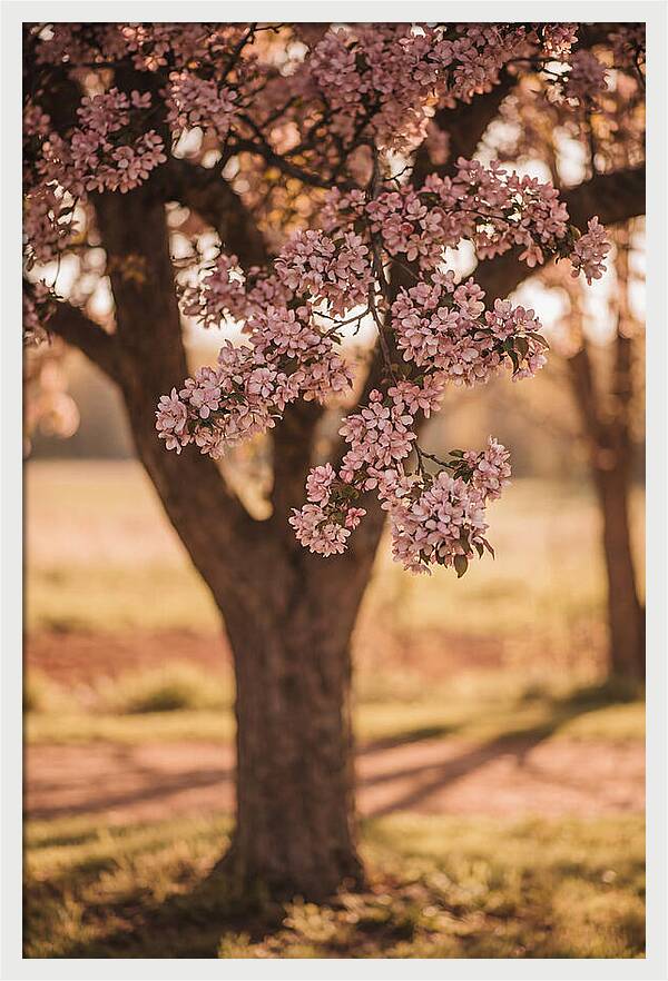Crabapple Tree In Bloom