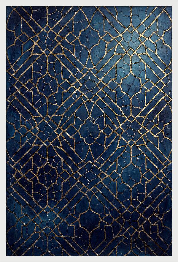 Crackled Gold Leaf Patterns