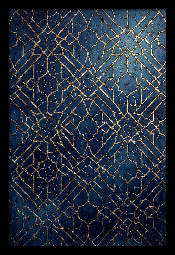 Crackled Gold Leaf Patterns